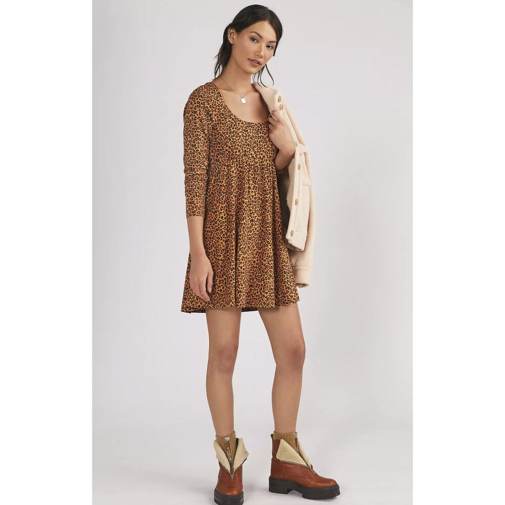NEW Anthropologie Square-Neck Mini Dress -  Small